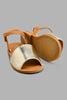 Redtag-Brown-Shimmer-Sandal-Colour:Brown,-Filter:Girls-Footwear-(3-to-5-Yrs),-GIR-Casual-Sandals,-New-In,-New-In-GIR-FOO,-Non-Sale,-S22A,-Section:Kidswear-Girls-3 to 5 Years