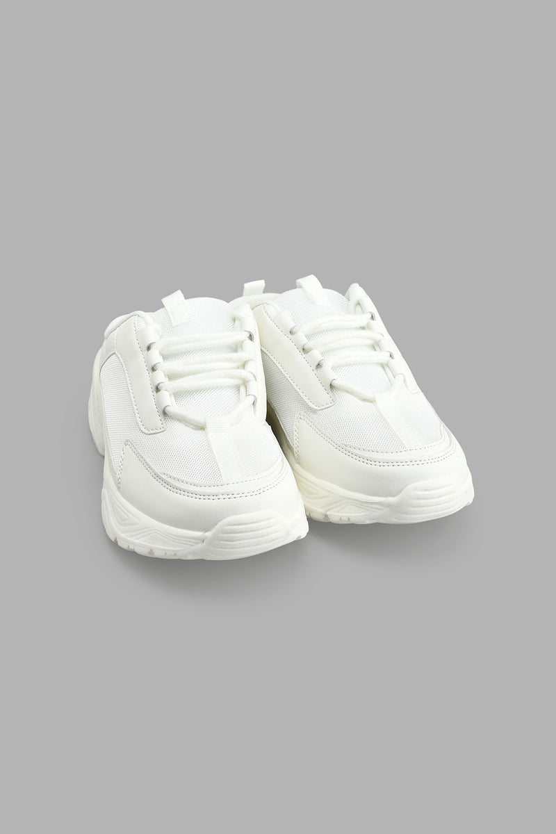 Redtag-White-Mule-Trainer-Colour:White,-Filter:Girls-Footwear-(5-to-14-Yrs),-GSR-Trainers,-New-In,-New-In-GSR-FOO,-Non-Sale,-S22A,-Section:Kidswear-Senior-Girls-5 to 14 Years