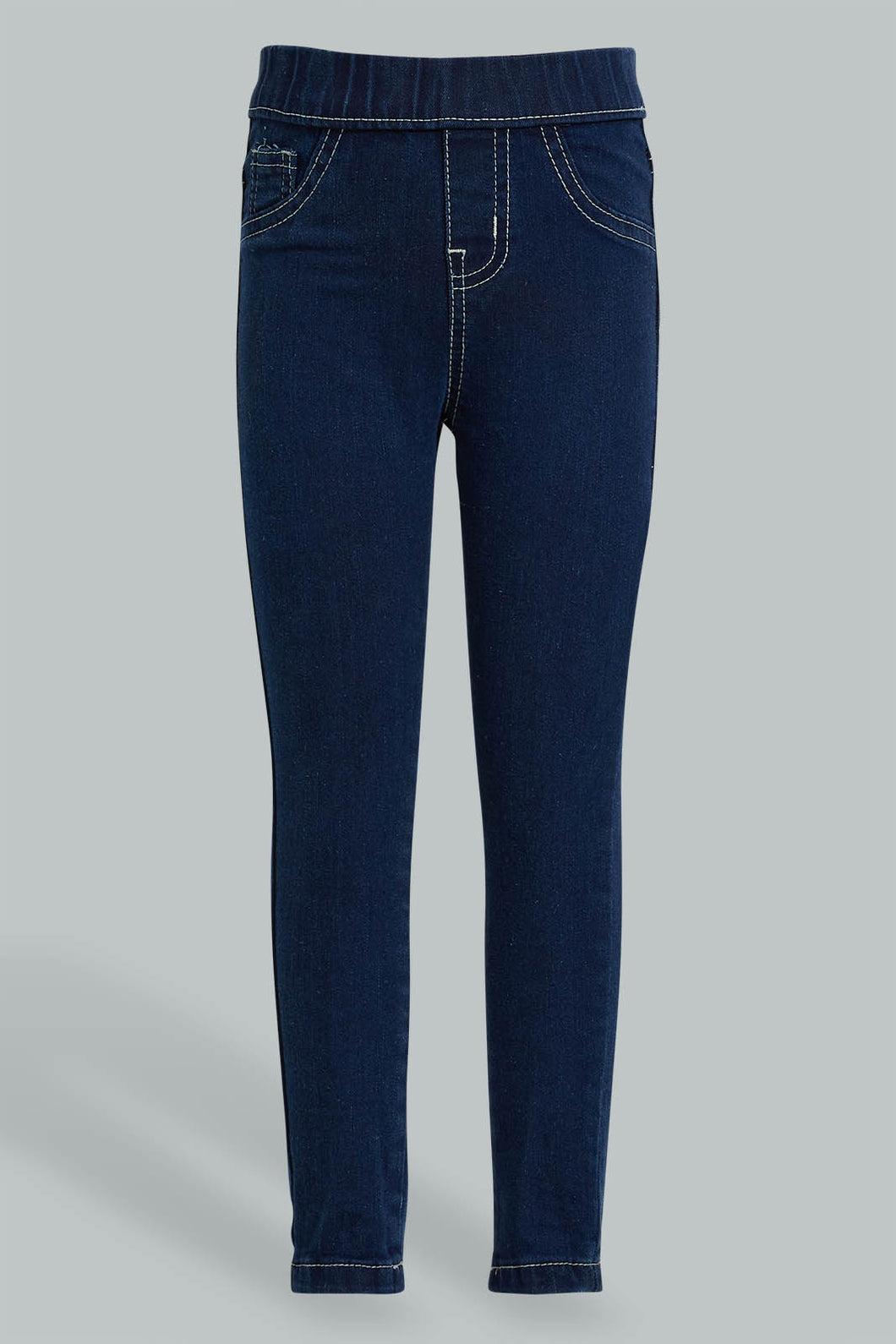 Redtag-Blue-Basic-Jegging-Colour:Darkwash,-Filter:Girls-(2-to-8-Yrs),-Girls-Jeggings,-New-In,-New-In-GIR,-Non-Sale,-PPE,-S22A,-Section:Kidswear-Girls-2 to 8 Years