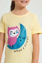 Load image into Gallery viewer, Redtag-Yellow-Owl-N-Moon-Print-Basic-NighT-Shirt-Colour:Yellow,-Filter:Girls-(2-to-8-Yrs),-Girls-Nightshirts,-New-In,-New-In-GIR,-Non-Sale,-PPE,-S22A,-Section:Kidswear-Girls-2 to 8 Years
