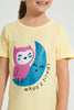 Redtag-Yellow-Owl-N-Moon-Print-Basic-NighT-Shirt-Colour:Yellow,-Filter:Girls-(2-to-8-Yrs),-Girls-Nightshirts,-New-In,-New-In-GIR,-Non-Sale,-PPE,-S22A,-Section:Kidswear-Girls-2 to 8 Years