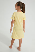 Load image into Gallery viewer, Redtag-Yellow-Owl-N-Moon-Print-Basic-NighT-Shirt-Colour:Yellow,-Filter:Girls-(2-to-8-Yrs),-Girls-Nightshirts,-New-In,-New-In-GIR,-Non-Sale,-PPE,-S22A,-Section:Kidswear-Girls-2 to 8 Years
