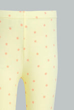 Load image into Gallery viewer, Redtag-Yellow-Printed-Legging-Leggings-Infant-Girls-3 to 24 Months
