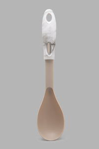 Redtag-White-Marble-Solid-Spoon-Accessories-Home-Dining-