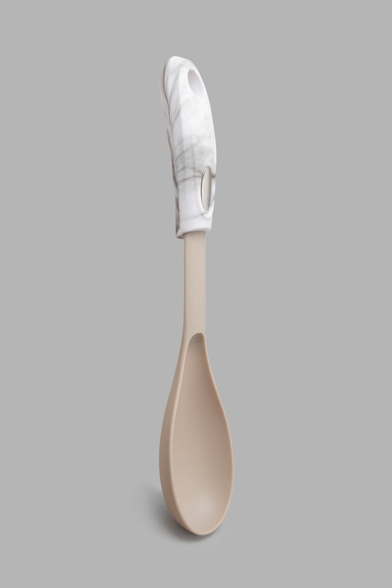 Redtag-White-Marble-Solid-Spoon-Accessories-Home-Dining-