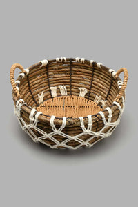 Redtag-Brown-Round-Basket-Baskets-Home-Dining-