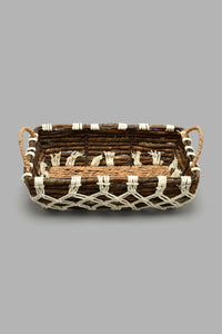 Redtag-Brown-Rectangle-Basket-Baskets-Home-Dining-