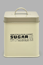 تنزيل الصورة على معرض الصور، Redtag-Beige-Square-Sugar-Canister-Canisters-And-Jars-Home-Dining-
