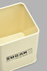 Redtag-Beige-Square-Sugar-Canister-Canisters-And-Jars-Home-Dining-