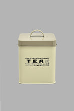 Load image into Gallery viewer, Redtag-Beige-Square-Tea-Canister-Canisters-And-Jars-Home-Dining-
