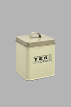 Load image into Gallery viewer, Redtag-Beige-Square-Tea-Canister-Canisters-And-Jars-Home-Dining-

