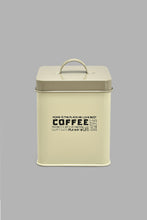 Load image into Gallery viewer, Redtag-Beige-Square-Coffee-Canister-Canisters-And-Jars-Home-Dining-
