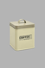 Load image into Gallery viewer, Redtag-Beige-Square-Coffee-Canister-Canisters-And-Jars-Home-Dining-
