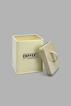 Load image into Gallery viewer, Redtag-Beige-Square-Coffee-Canister-Canisters-And-Jars-Home-Dining-
