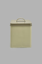 Load image into Gallery viewer, Redtag-Beige-Square-Biscuits-Canister-Canisters-And-Jars-Home-Dining-
