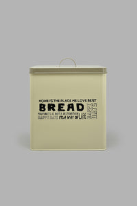 Redtag-Beige-Square-Bread-Canister-Canisters-And-Jars-Home-Dining-