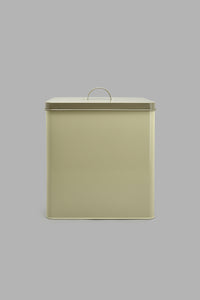 Redtag-Beige-Square-Bread-Canister-Canisters-And-Jars-Home-Dining-