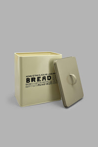 Redtag-Beige-Square-Bread-Canister-Canisters-And-Jars-Home-Dining-