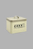 Redtag-Beige-Square-Cake-Canister-Canisters-And-Jars-Home-Dining-