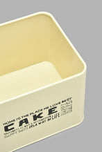 Load image into Gallery viewer, Redtag-Beige-Square-Cake-Canister-Canisters-And-Jars-Home-Dining-
