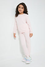 تنزيل الصورة على معرض الصور، Redtag-Pink-Butterfly-Jacquard-Jog-Suit-Jog-Sets-Girls-2 to 8 Years
