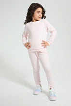 تنزيل الصورة على معرض الصور، Redtag-Pink-Butterfly-Jacquard-Jog-Suit-Jog-Sets-Girls-2 to 8 Years
