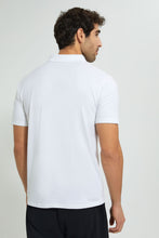 تنزيل الصورة على معرض الصور، Redtag-White-Polo-T-Shirt-Polo-Shirts-Men&#39;s-
