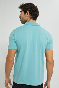 Redtag-Green-Polo-T-Shirt-Polo-Shirts-Men's-