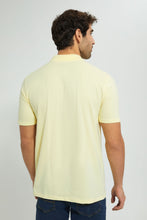 تنزيل الصورة على معرض الصور، Redtag-Yellow-Polo-T-Shirt-Polo-Shirts-Men&#39;s-
