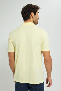 Redtag-Yellow-Polo-T-Shirt-Polo-Shirts-Men's-