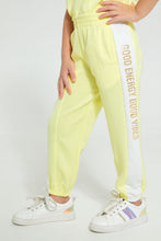 Load image into Gallery viewer, Yellow Good Energy Good Vibes Jog Suit (2 Piece)
