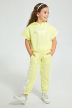 Load image into Gallery viewer, Yellow Good Energy Good Vibes Jog Suit (2 Piece)
