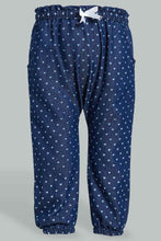 Load image into Gallery viewer, Redtag-Dark-Wash-Harem-Jean-Jeans-Harem-Fit-Infant-Girls-3 to 24 Months
