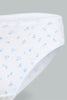 Redtag-White-And-Blue-Bikini-Brief-(Pack-of-2)-365,-Colour:Blue,-Colour:White,-ESS,-Filter:Senior-Girls-(9-to-14-Yrs),-GSR-Briefs,-New-In,-New-In-GSR,-Non-Sale,-Section:Kidswear-Senior-Girls-9 to 14 Years