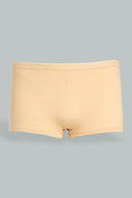 Load image into Gallery viewer, White And Beige Boyleg Brief (Pack of 2)
