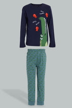 Load image into Gallery viewer, Redtag-Blue-Crocodile-Pyjama-Set-Boys-Pyjama-Sets,-Colour:Blue,-Filter:Boys-(2-to-8-Yrs),-New-In,-New-In-BOY,-Non-Sale,-S22A,-Section:Kidswear-Boys-2 to 8 Years
