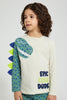Redtag-Navy-Monster-Pyjama-Set-Pyjama-Sets-Boys-2 to 8 Years
