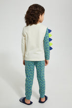 Load image into Gallery viewer, Redtag-Navy-Monster-Pyjama-Set-Pyjama-Sets-Boys-2 to 8 Years
