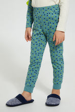 Load image into Gallery viewer, Redtag-Navy-Monster-Pyjama-Set-Pyjama-Sets-Boys-2 to 8 Years
