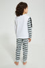 Redtag-Blue-Applique-Zebra-Pyjam-Set-Pyjama-Sets-Boys-2 to 8 Years