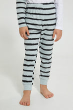 Load image into Gallery viewer, Redtag-Blue-Applique-Zebra-Pyjam-Set-Pyjama-Sets-Boys-2 to 8 Years
