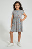 Redtag-Grey-Butterfly-Printed-Knit-Dress-Colour:Grey,-Filter:Girls-(2-to-8-Yrs),-Girls-Dresses,-New-In,-New-In-GIR,-Non-Sale,-PPE,-S22B,-Section:Kidswear-Girls-2 to 8 Years