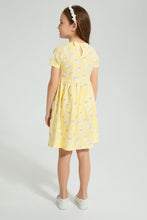 Load image into Gallery viewer, Redtag-Navy-Floral-Printed-Knit-Dress-Colour:Navy,-Filter:Girls-(2-to-8-Yrs),-Girls-Dresses,-New-In,-New-In-GIR,-Non-Sale,-PPE,-S22B,-Section:Kidswear-Girls-2 to 8 Years
