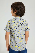 تنزيل الصورة على معرض الصور، Redtag-Grey-Batman-Short-Sleeve-Shirt-Casual-Shirts-Boys-2 to 8 Years
