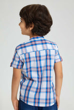 Load image into Gallery viewer, Redtag-White-Check-Spiderman-Shirt-Casual-Shirts-Boys-2 to 8 Years
