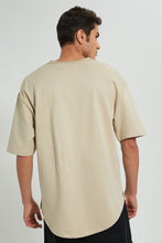 تنزيل الصورة على معرض الصور، Redtag-Beige-Loungewear-T-Shirt-Loungewear-Men&#39;s-
