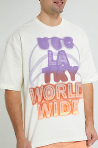Redtag-White-Loungewear-T-Shirt-Loungewear-Men's-