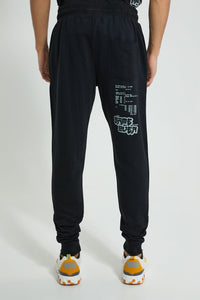 Redtag-Black-Loungewear-Pant-Loungewear--