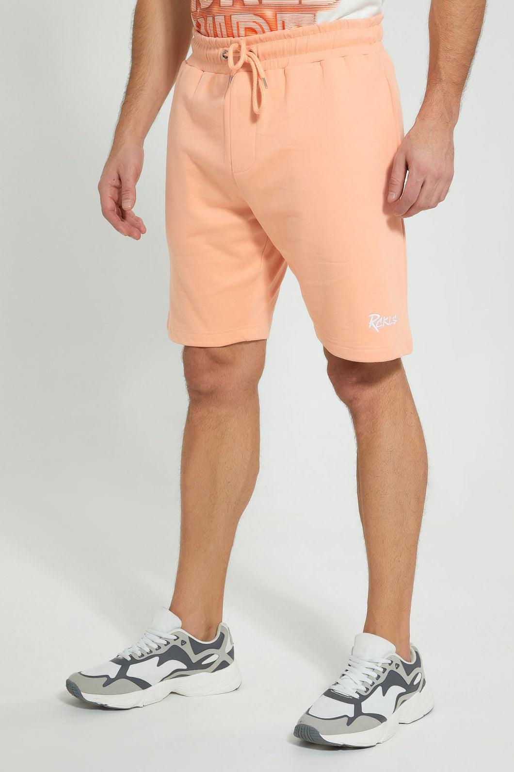 Redtag-Mint-Orange-Loungewear-Shorts-Loungewear-Men's-