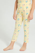 Load image into Gallery viewer, Redtag-Assorted-2Pk-Cat-Printed-Nightsuit-Pyjama-Sets-Girls-2 to 8 Years
